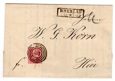 Preussen 10 als schöner Orstbrief mit NUMMERNSTEMPEL!!! Breslau (CA0455