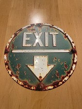 Blechschild 20cm#Exit #Ausgang# Bar 