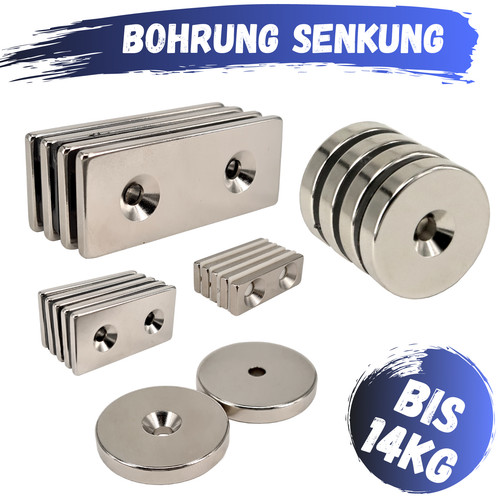 Neodym magnete mit loch - magnete,