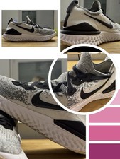 ?orig Nike Epik React Flyknit 2 Sneaker Sportschuhe Schwarz Grau Weiß Gr.40,5?
