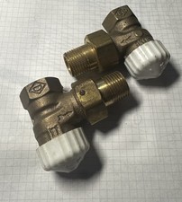 2xHeimeier Thermostat- Ventilunterteil 1/2 Zoll  DN 15   Eck Thermostatventil
