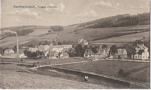 Burkhardtsdorf ortsteil - ak,