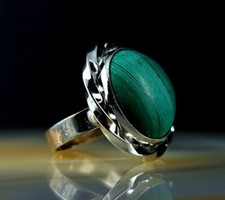 Ring Silber 925 Malachit