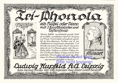 Tri phonola klavier - tri, reklame