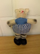 Antike Stofftier Katze Mohair