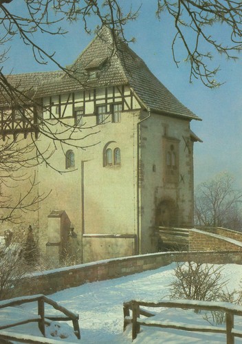 Ddr wartburg torhaus - ddr, ak