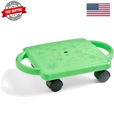 Green indoor scooter - scooter, board
