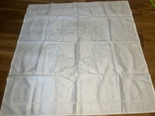 Rico Design Mitteldecke Tischdecke Decke Rosenranke Wollweiß 90x90cm