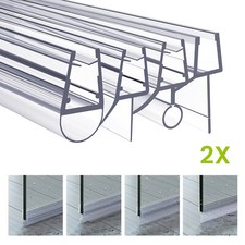 2× Ersatzdichtung Dichtlippe Duschkabine Wasserabweiser Dichtung für 4-8mm Glas