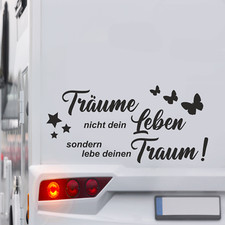 Wohnmobil Aufkleber mit Spruch
