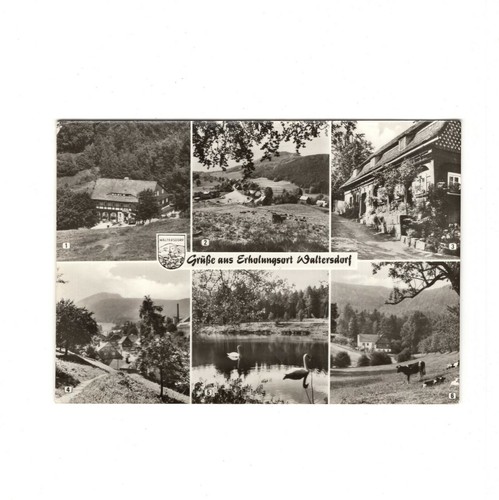 Ansichtskarte waltersdorf - ansichtskarte, /