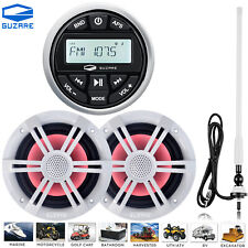 Wasserdichte Marine-Stereoanlage mit RGB-Lautsprecher, Bluetooth-Empfänger