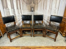 VIER ANTIKE STÜHLE HOLZ