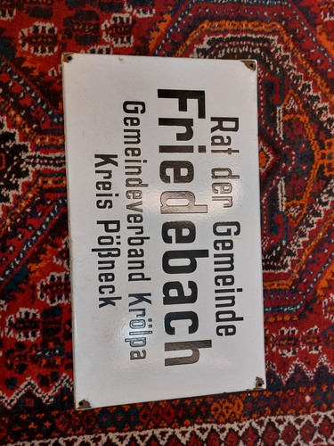 Altes emailleschild ddr - ddr, rat