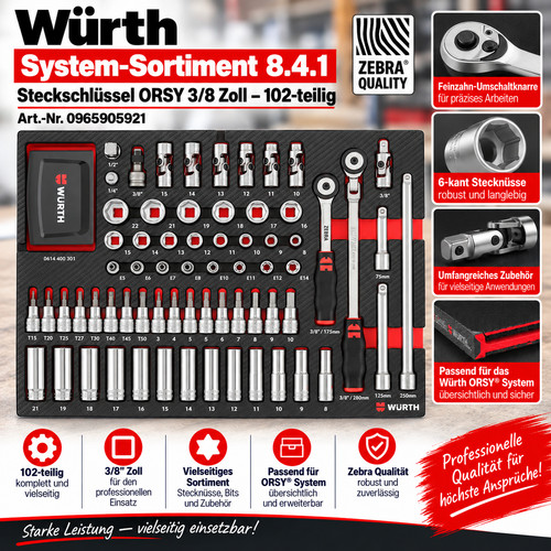 Würth system sortiment 1 - system-sortiment, 8.4.1