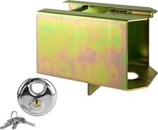 LAS 11801 Kastensicherung Anhängerschloss mit Bügelschloss, abgeschrägte Ecken 