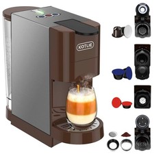 5in1 Kapsel Kaffeemaschine Padmaschine Kaffeemaschine Pulver warm/kalt 19bar