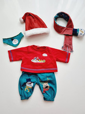 Zapf Creation Baby Born Deluxe Set Shirt Hose Schal Mütze für Puppe  Zubehör