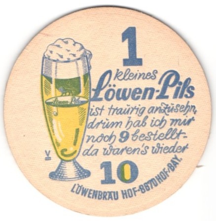 Bierdeckel hof bayern - hof,