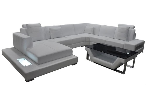 Eck leder sofa couch polster - leder,