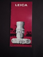 #A0702- Leica M2, M3, M Broschüre Objektive & Leitz  Accessoires,  1962