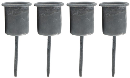 Novaliv standkerzenhalter grau - standkerzenhalter,