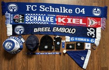 FC Schalke 04 Fan Paket 4x Schal 2x Anglerhut neu Mütze Anstecker Geldbeutel etc