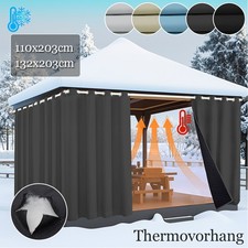 Dicke Thermovorhang Outdoor Kälteschutz Wasserdicht Verdunkelung Gardinen Ösen