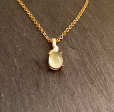 Grüner Opal Anhänger 925