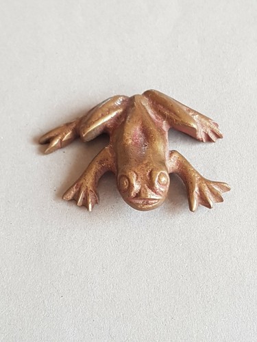 Messing bronze figur frosch - messing,