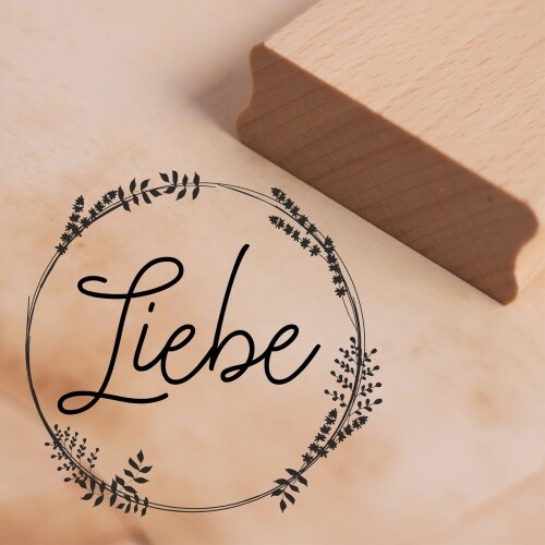 Motivstempel liebe vintage - liebe,