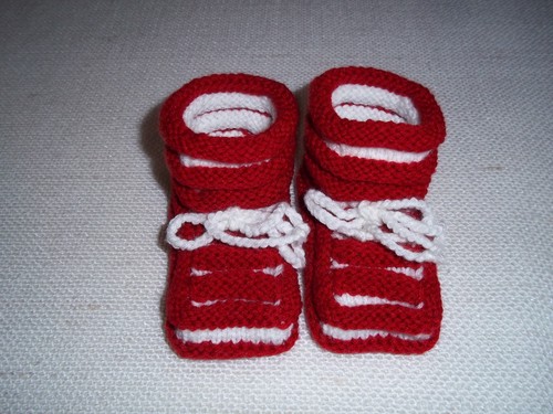 Handgestrickte babyschuhe ca - ,