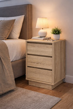 LED Nachttisch Sonoma Eiche