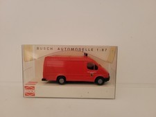 Modellautos 1:87 Ford Transit Kastenwagen "Feuerwehr Weimar" in OVP von Busch