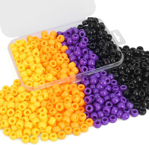 Halloween pony beads - beads, 500