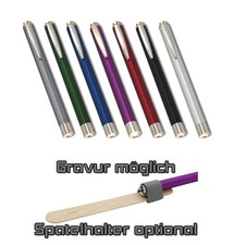 Diagnostiklampe Pupillenleuchte mit GRAVUR Diagnostikleuchte Pupillenlampe