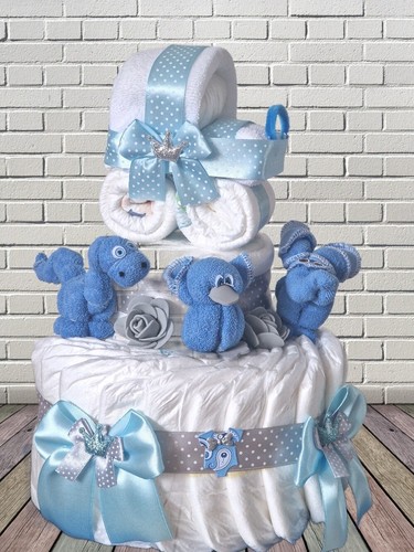 Windeltorte jungen blau - jungen,