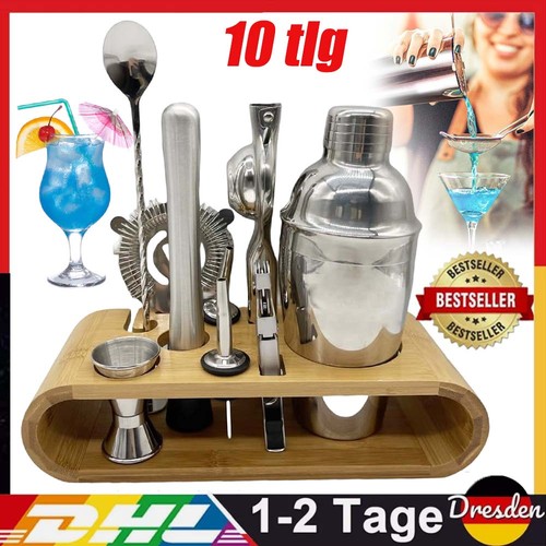 Cocktail shaker set tlg - cocktail, 10-tlg