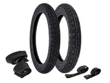 Set: 2x Reifen Heidenau + 2x Schläuche + 2x Felgenband - MZ ETZ 125, ETZ150
