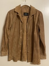 Vintage Joy Hochwertig WildlederHemd/ Jacke  Cowboy Hemd Gr. 38 Beige