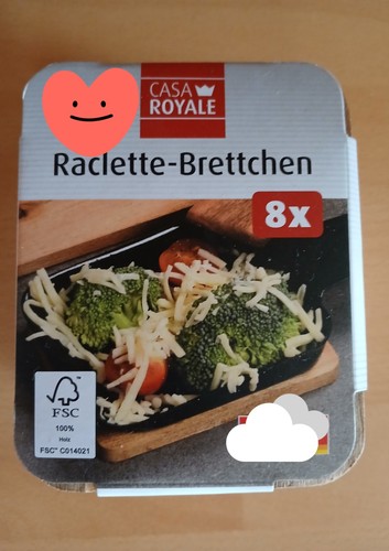 8er pack raclettebrettchen - 8er-pack,