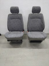 VW T4 Multivan Sitz Fahrersitz Beifahrersitz li &re Stoff Graun 1x Drehkonsole