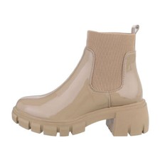 Chelsea Boots Damenschuhe 9671 Ital-design In Hellbraun