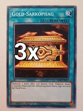 3x gold sarkophag - yu-gi-oh!,