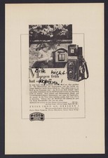 DRESDEN, Werbung 1938, Zeiss Ikon AG Kamera