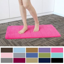 Koralle Samt Badteppich Schaum