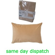 SANELA Kissenbezug 40 x 58 cm 100% Samt Baumwolle Reißverschluss ergibt gelb beige