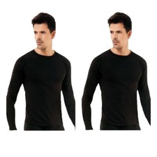 2er Pack Herren THERMO Unterhemd Thermounterwäsche Langarm Warm Winter K-79