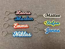 Schlüsselanhänger Name Text Wunschname Personalisiert 3D Druck Mehrfarbig