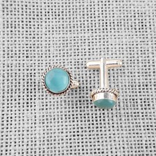 925 Silber Blau Katzenauge